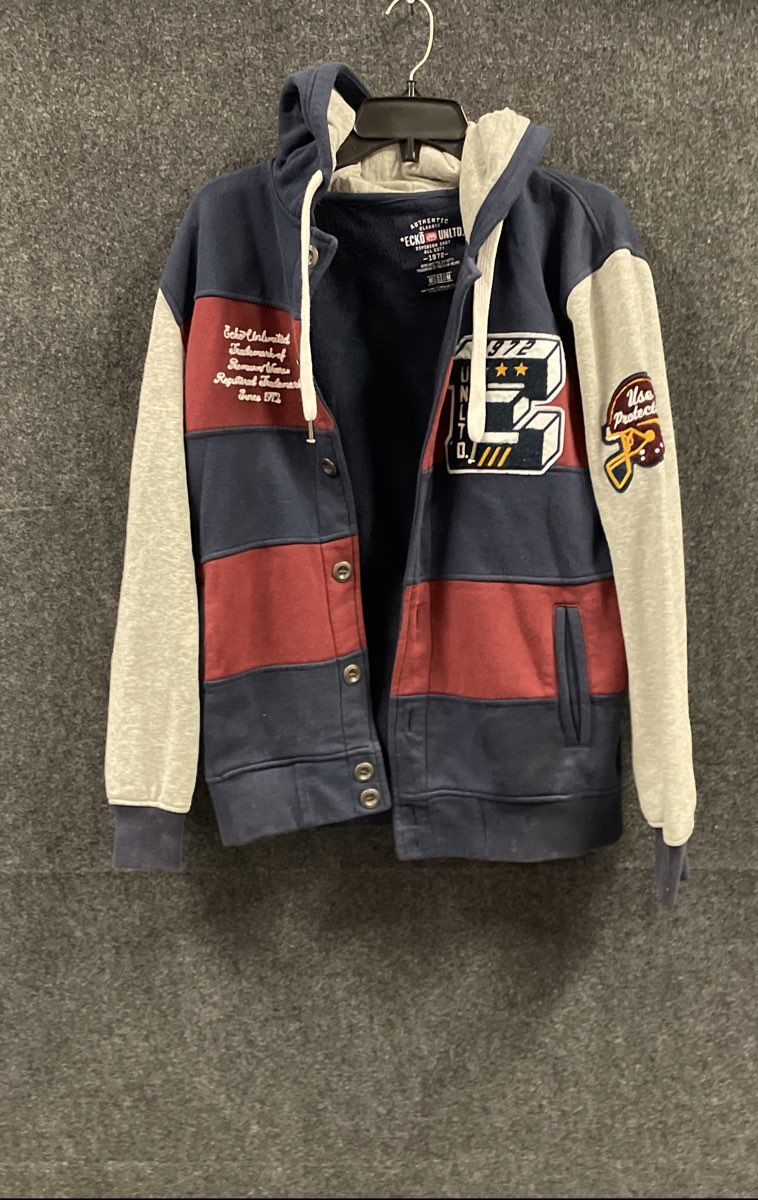Ecko Unlimited Button Down Hoodie Men's Size Medium