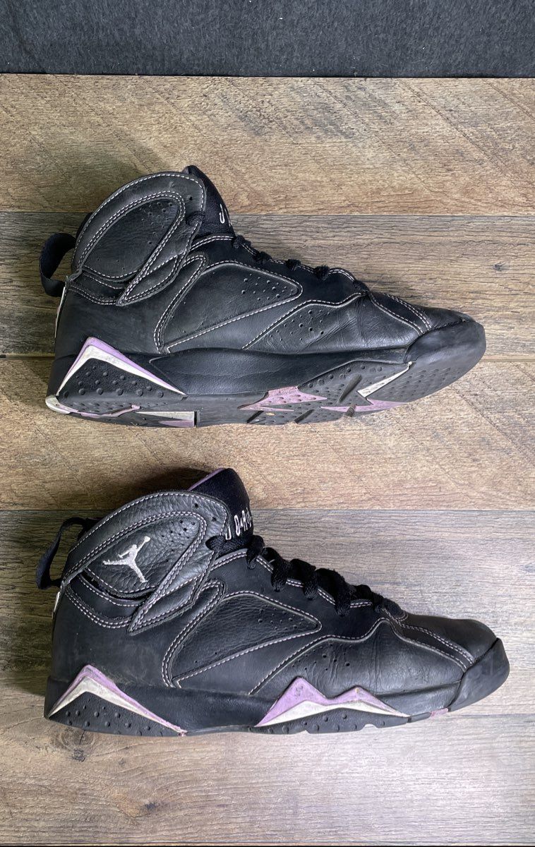 Children's Nike Air Jordan 7 Retro GS Purple/Black Sneakers Size 7Y