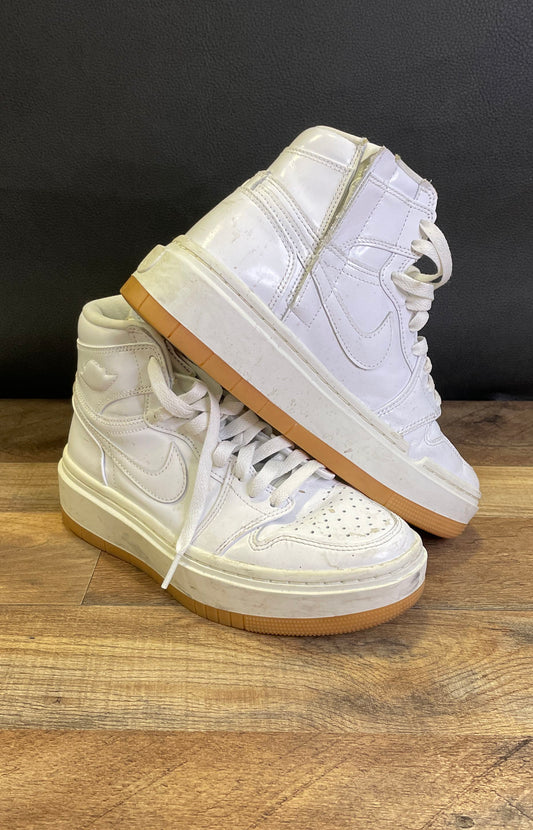 Nike Air Jordan 1 Elevate High White Gum Side Zip Women's Size 6.5