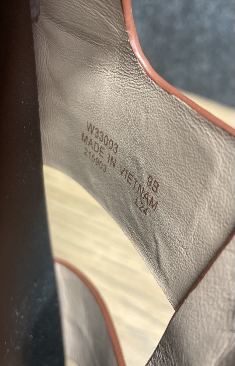 Cole Haan Grand Ambition Carmel British Tan Leather Sandals Women's Size 9B
