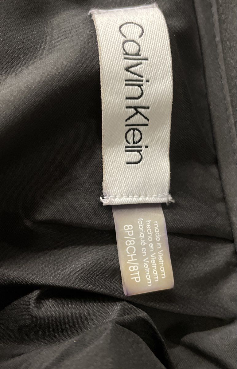 Calvin Klein Women's Black Petite Professional Career Pencil Skirt Sz 8P