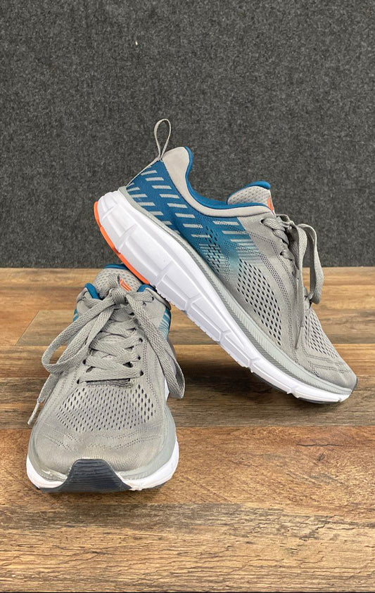 RBX Ascher Grey Blue Orange Athletic Running Sneakers Men's Size 8