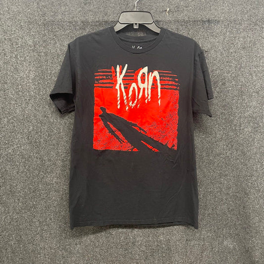 Vintage 2015 Korn Logo Shadow Graphic T-Shirt Mad Engine Sz M