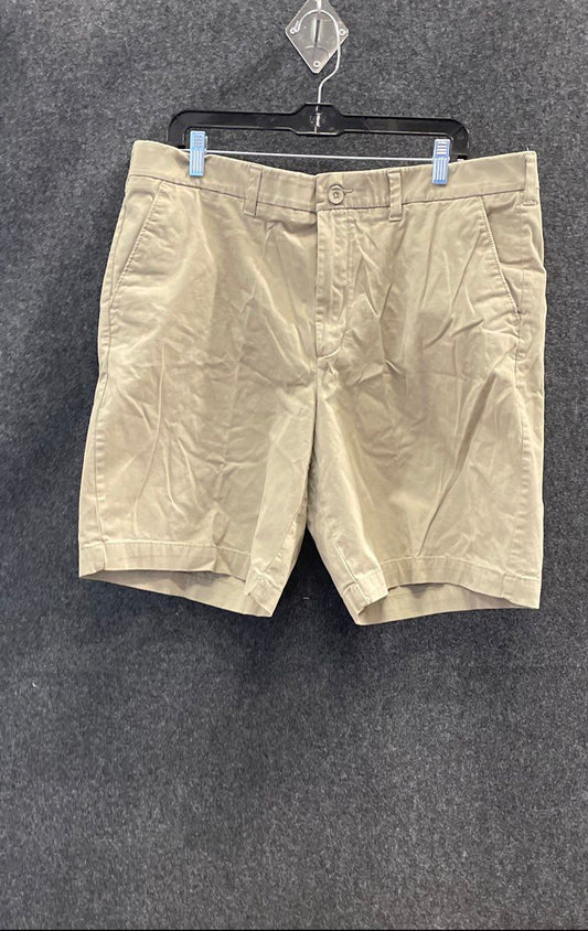Apt. 9 Men's Khaki Chino Shorts Flat Front Stretch Cotton Blend Size 40