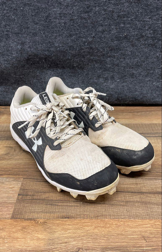 Under Armour Leadoff Low RM White Black Baseball Cleats Size 9.5