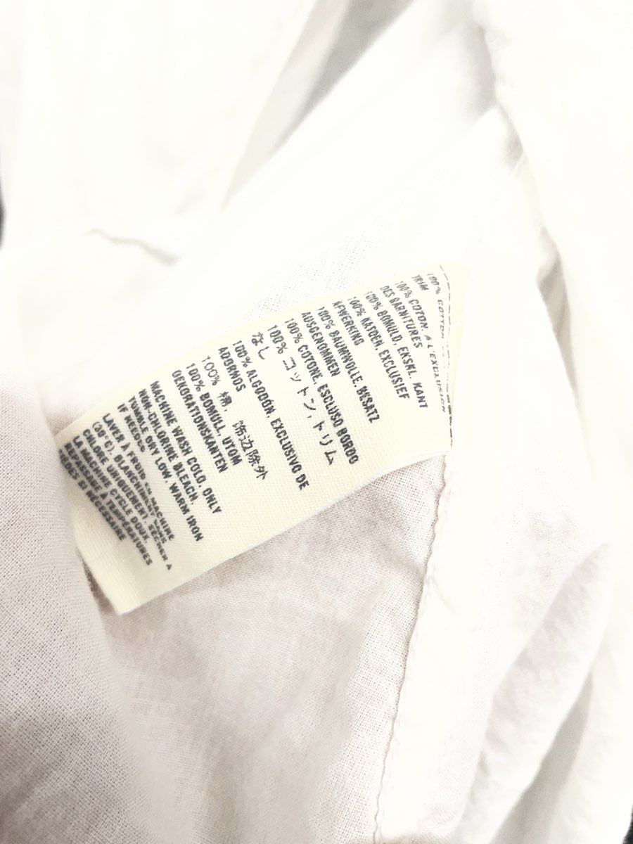 Abercrombie & Fitch Women's White Ruffle Trim Long Sleeve Cotton Shirt Blouse S