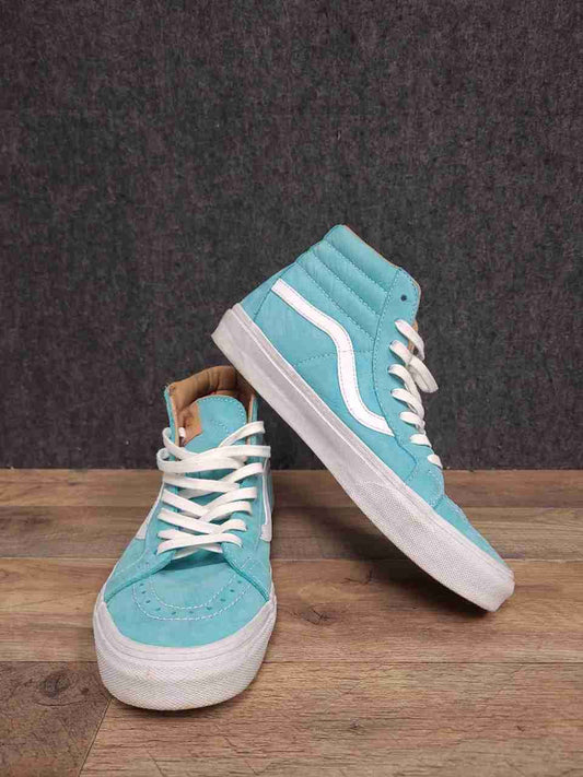 Vans Sk8-Hi Light Blue Aqua Suede High Top Sneakers Men's 8.5 Women's 10
