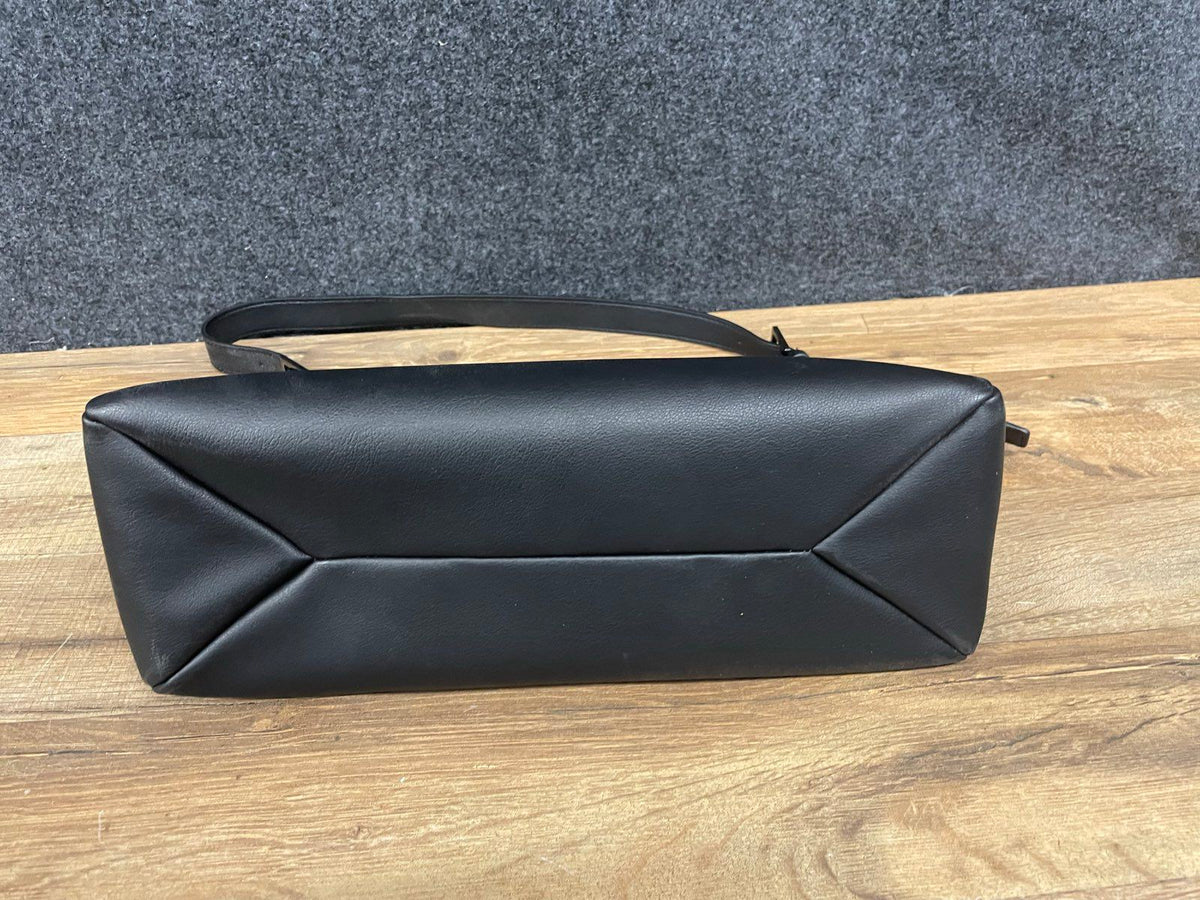 Simply Vera Vera Wang Black Studded Ren Shoulder Bag Handbag Silver Hardware