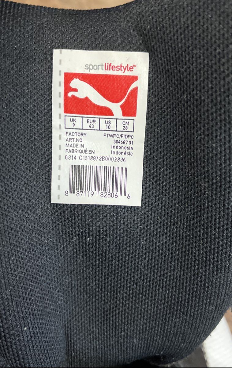 Puma Drift Cat 5 Core Black White Low Profile Driving Shoes Size 10