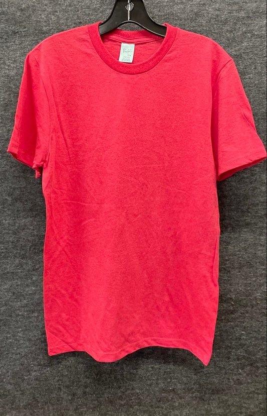 Pacific Men's Heather Red Cotton Blend T-Shirt Value Pack of 10 Sz S