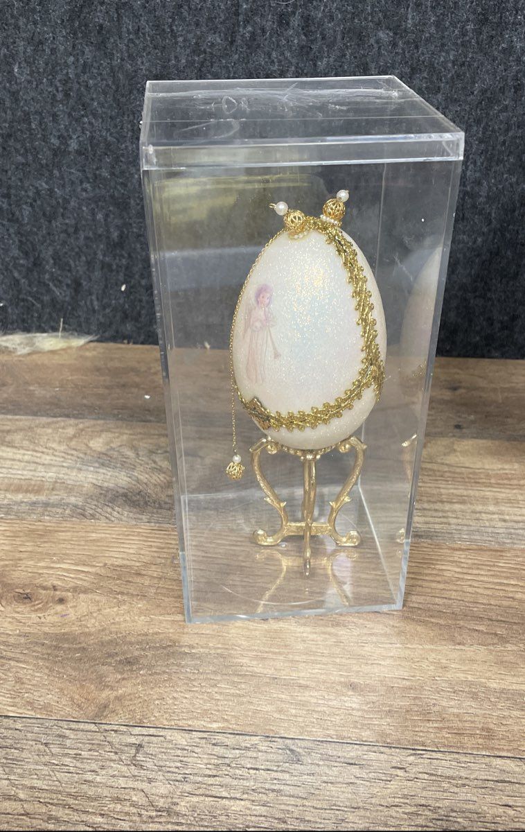 Decorative Goose Egg Styled Trinket Box