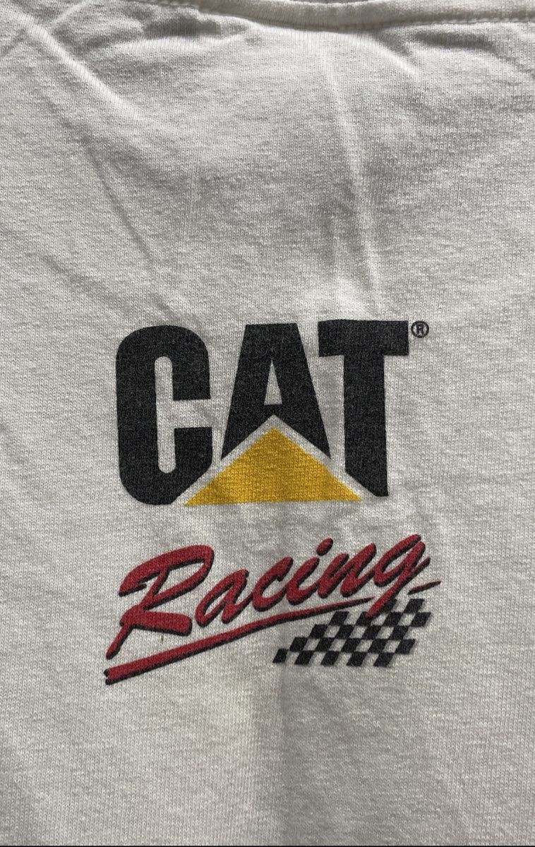 Vintage Ward Burton NASCAR CAT Racing Long Sleeve T-Shirt Bill Davis Racing XL
