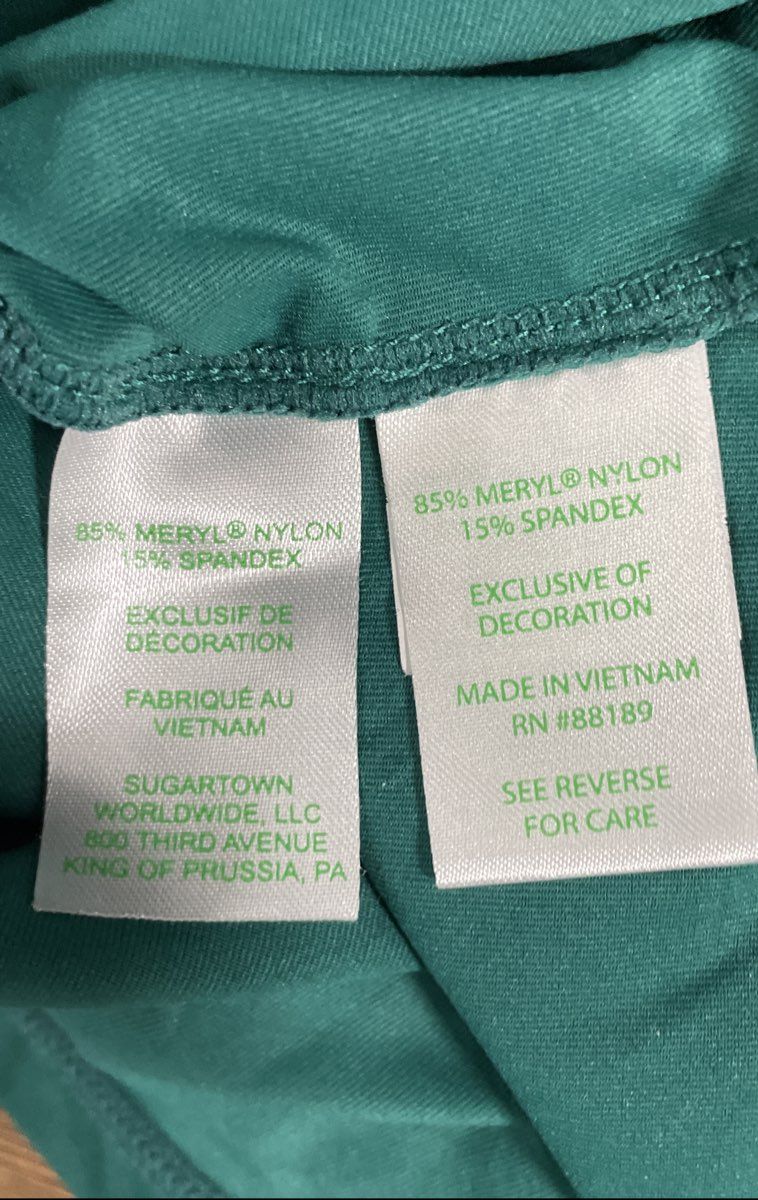 Lilly Pulitzer Women's Green Luxletic Long Sleeve Crop Top Activewear Sz M