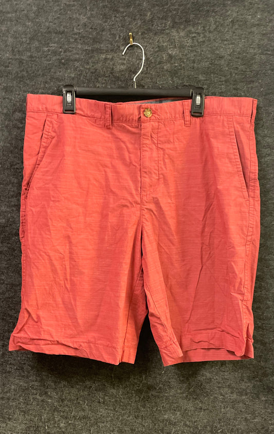 Tommy Hilfiger Men's Red White Micro Stripe Chino Shorts Sz 38