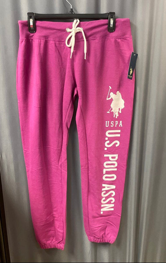 U.S. Polo Assn. Women's Purple Graphic Logo Joggers Sweatpants NWT Sz S