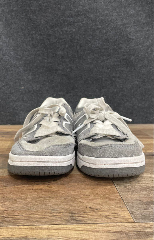 New Balance 480 Grey White Suede Boy's Lifestyle Sneakers Size 4