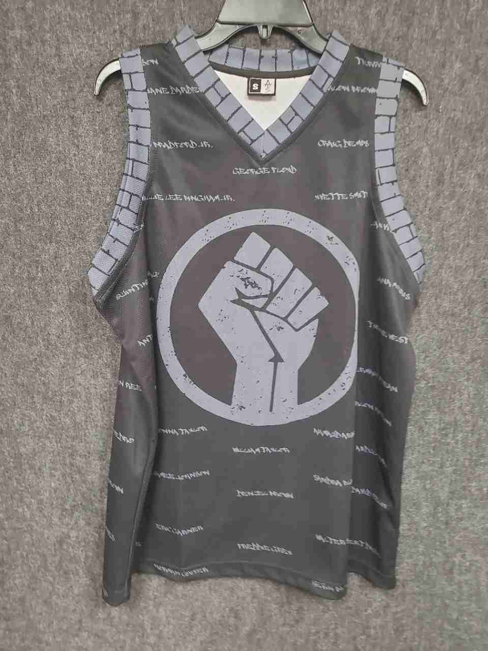 ATM Athletes of the Millennium Men's Black Lives Matter Jersey Tank Top Sz S