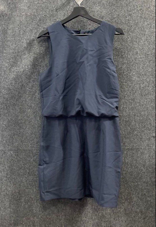 Banana Republic Women's Navy Blue Sleeveless Blouson Sheath Dress Size 8 NWT