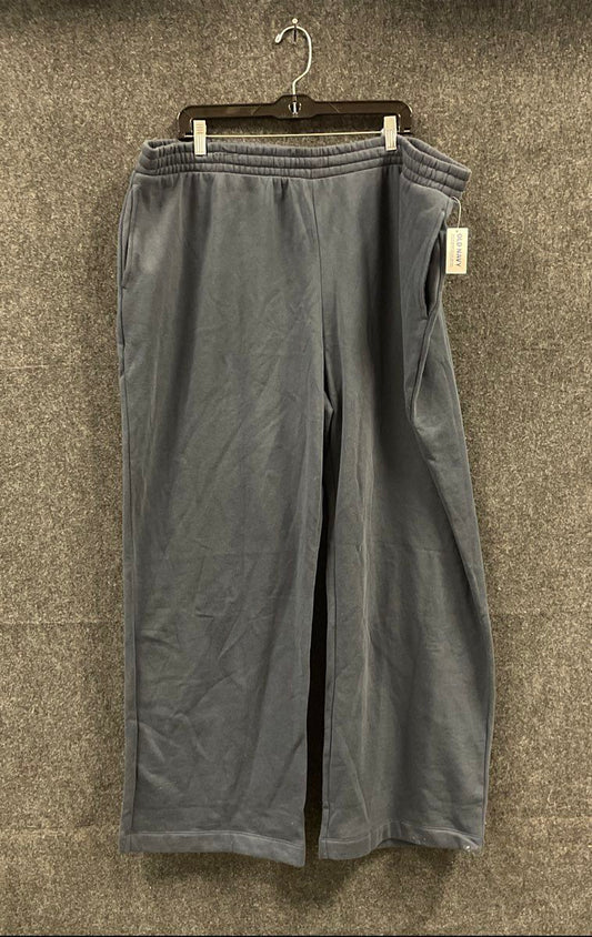 Old Navy Women's Black Wide Leg Fleece Lounge Sweatpants NWT Size XXL