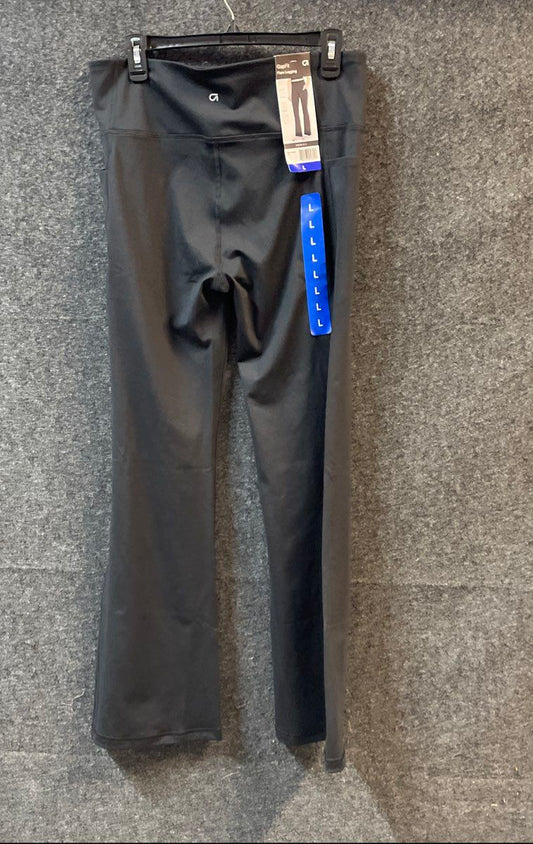 GapFit Women's Flare Legging Black Side Pockets Moisture Wicking NWT Size L