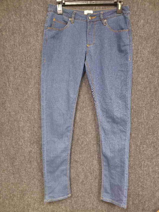Obey Propaganda Women's Lean & Mean Fit Blue Stretch Denim Jeans Sz 28