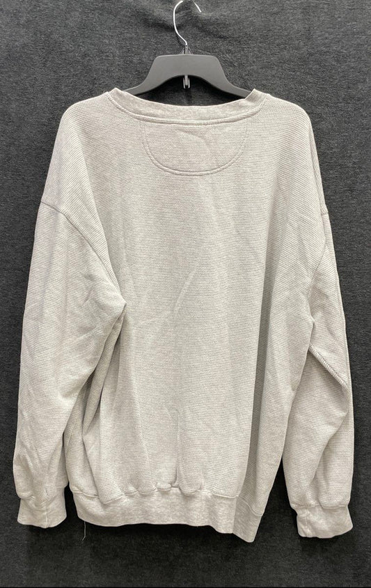 Vintage Y2K NFL Men's Washington Redskins Gray Waffle Knit Sweatshirt Sz XL