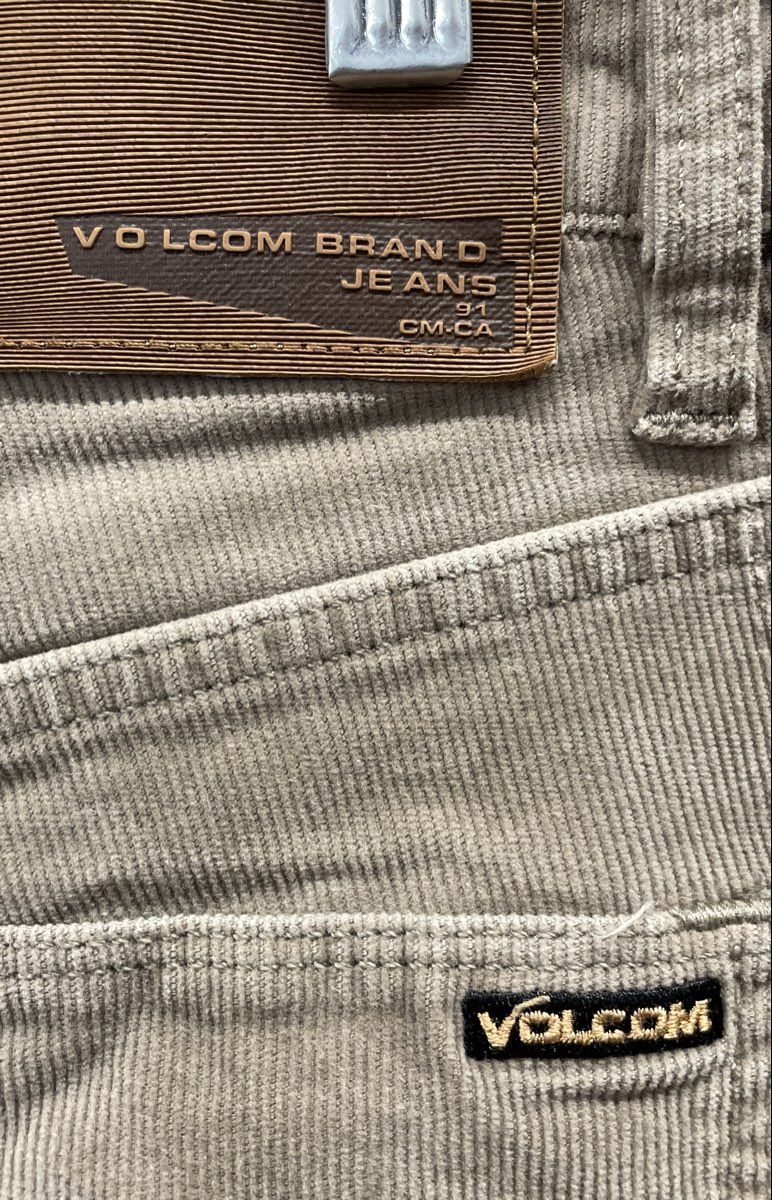 Volcom Men's Solver Modern Straight Beige Corduroy Pants Size 29