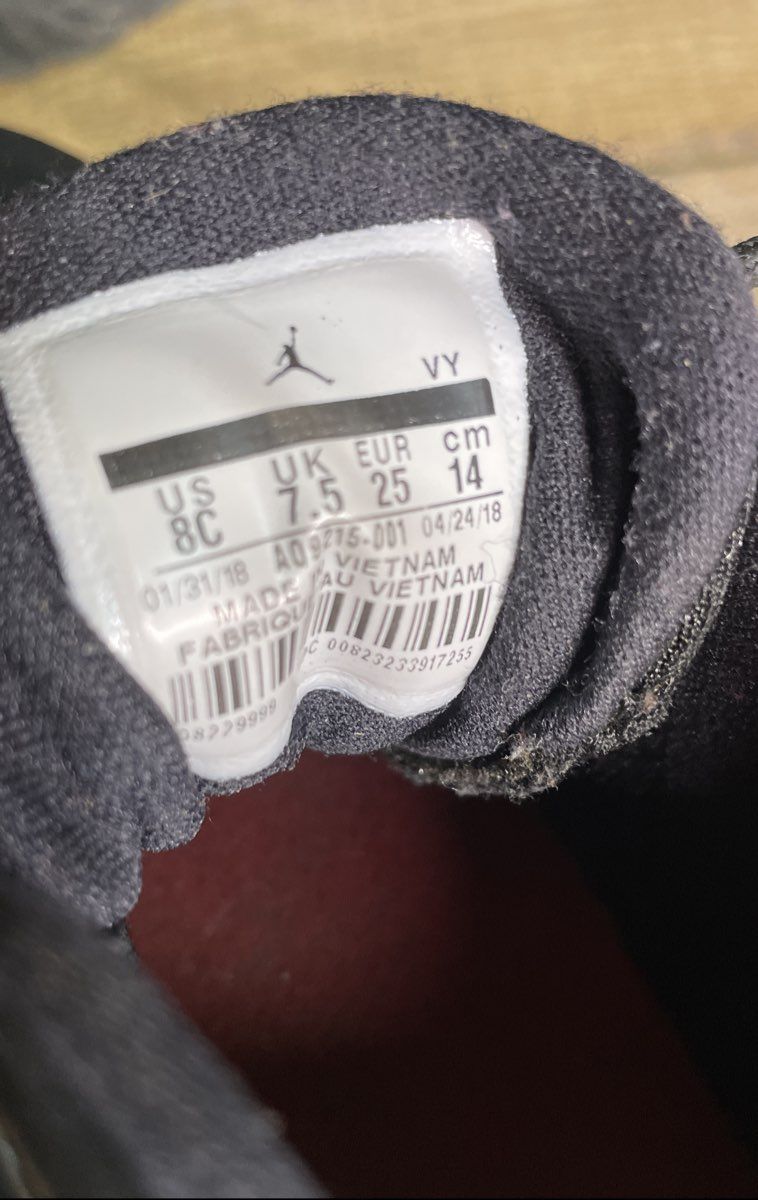 Nike Air Jordan Max Aura Triple Black Toddler Sneakers Size 8C