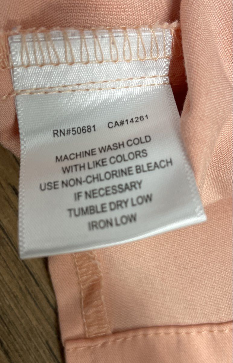 Greys Anatomy by Barco Women's Scrub Top Peach Coral iMPACT V-Neck Sz L