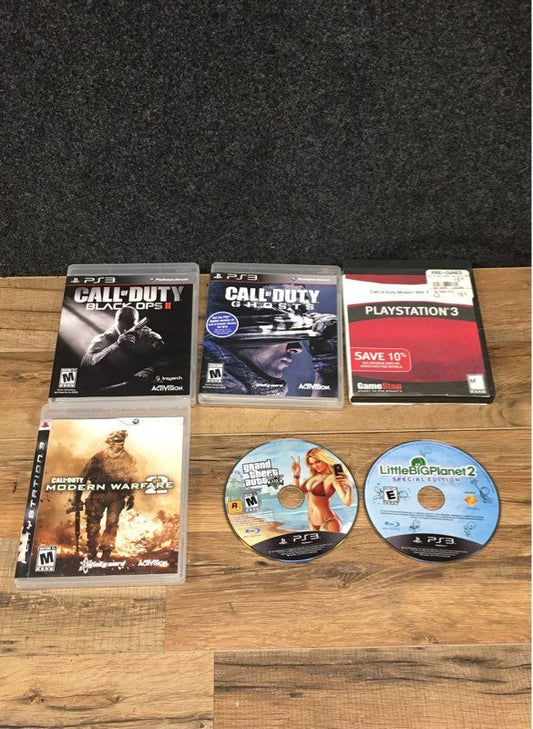 Grand Theft Auto V GTA Call of Duty Black Ops PS3 6 Game Lot PlayStation 3