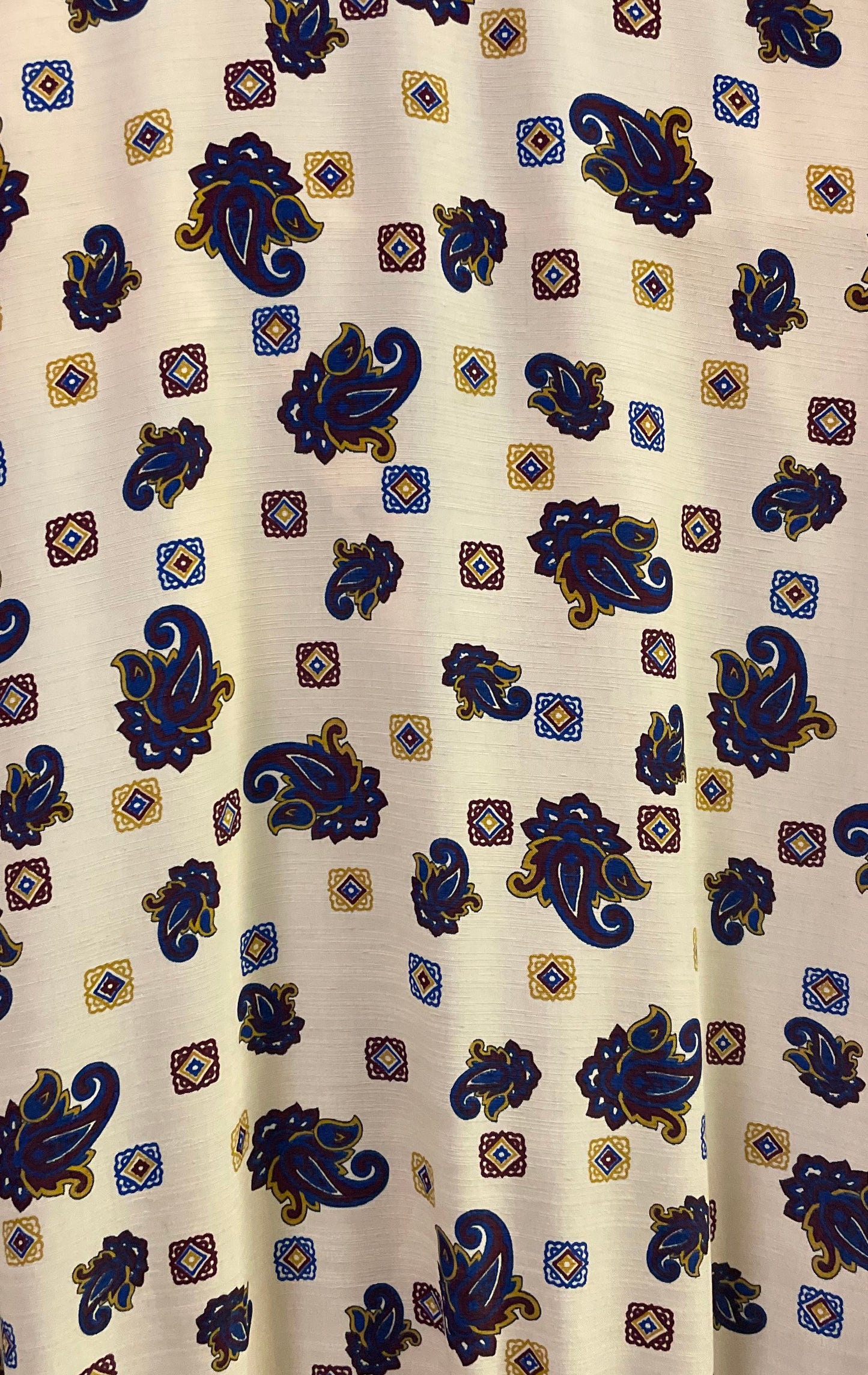 Vintage 90s Schrader Petite Women's Paisley Pleated Belted Shirt Dress Sz 10