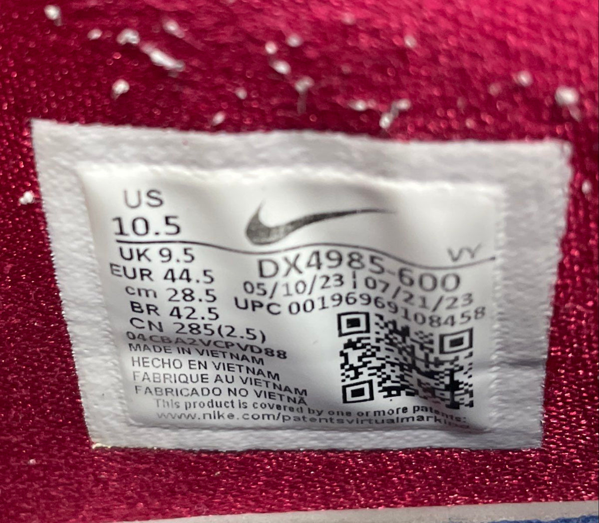 Nike Air Zoom Freak 5 Red Burgundy Giannis Basketball Shoes Size 10