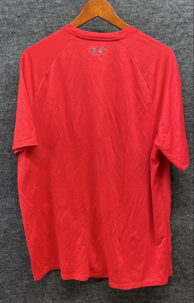Under Armour Men's Red Tech Tee T-Shirt Short Sleeve Crewneck Size XL