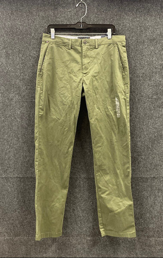 Tommy Hilfiger Men's Olive Green Flex Straight Leg Chinos Pants NWT 31x32
