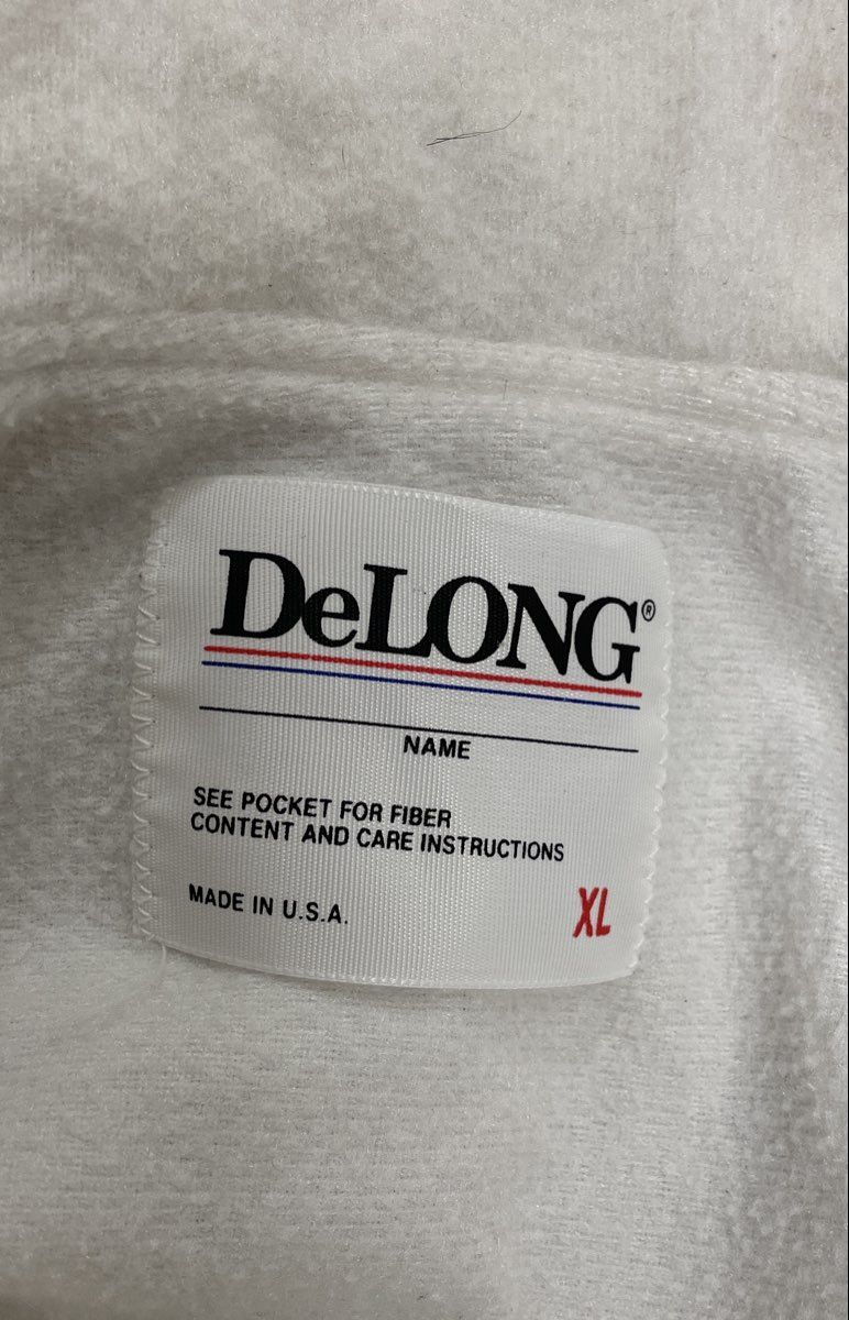 Vintage 90s DeLONG Panthers Softball 1/4 Zip Hooded Windbreaker Jacket Sz XL