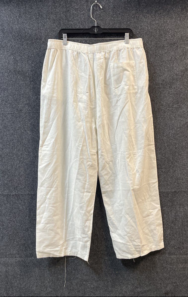 Vintage Y2K Sean John Men's White Linen Blend Lounge Pants Sz 2XL