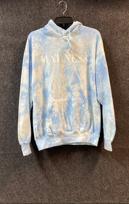 Maddie & Tae Women's Blue Tie Dye Madness Tour Pullover Hoodie Sz M