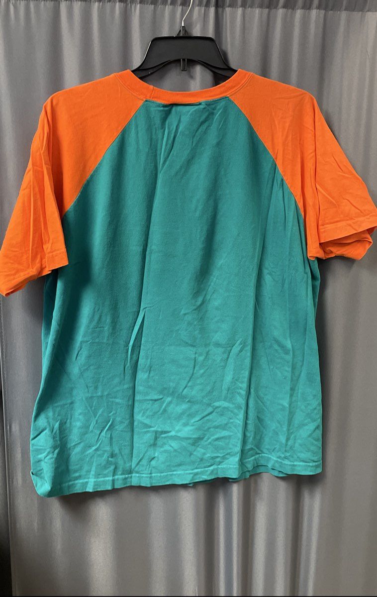Vintage 90s Miami Dolphins T-Shirt Single Stitch Reebok Raglan Sz XL