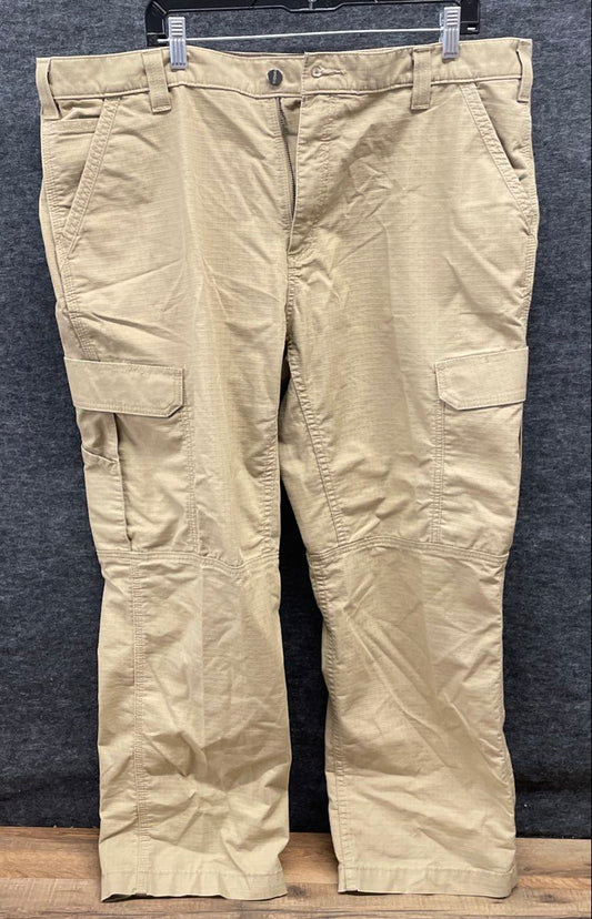 Carhartt Men's Beige Force Relaxed Fit Ripstop Cargo Work Pants Size 40x30