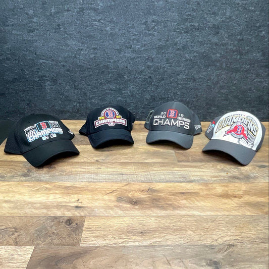 New Era Boston Red Sox World Series Champions Hat Lot 2004-2018 OSFM