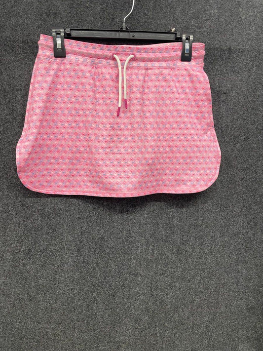 Vineyard Vines Girls Performance Skort Pink All Over Whale Print NWT Size L 14