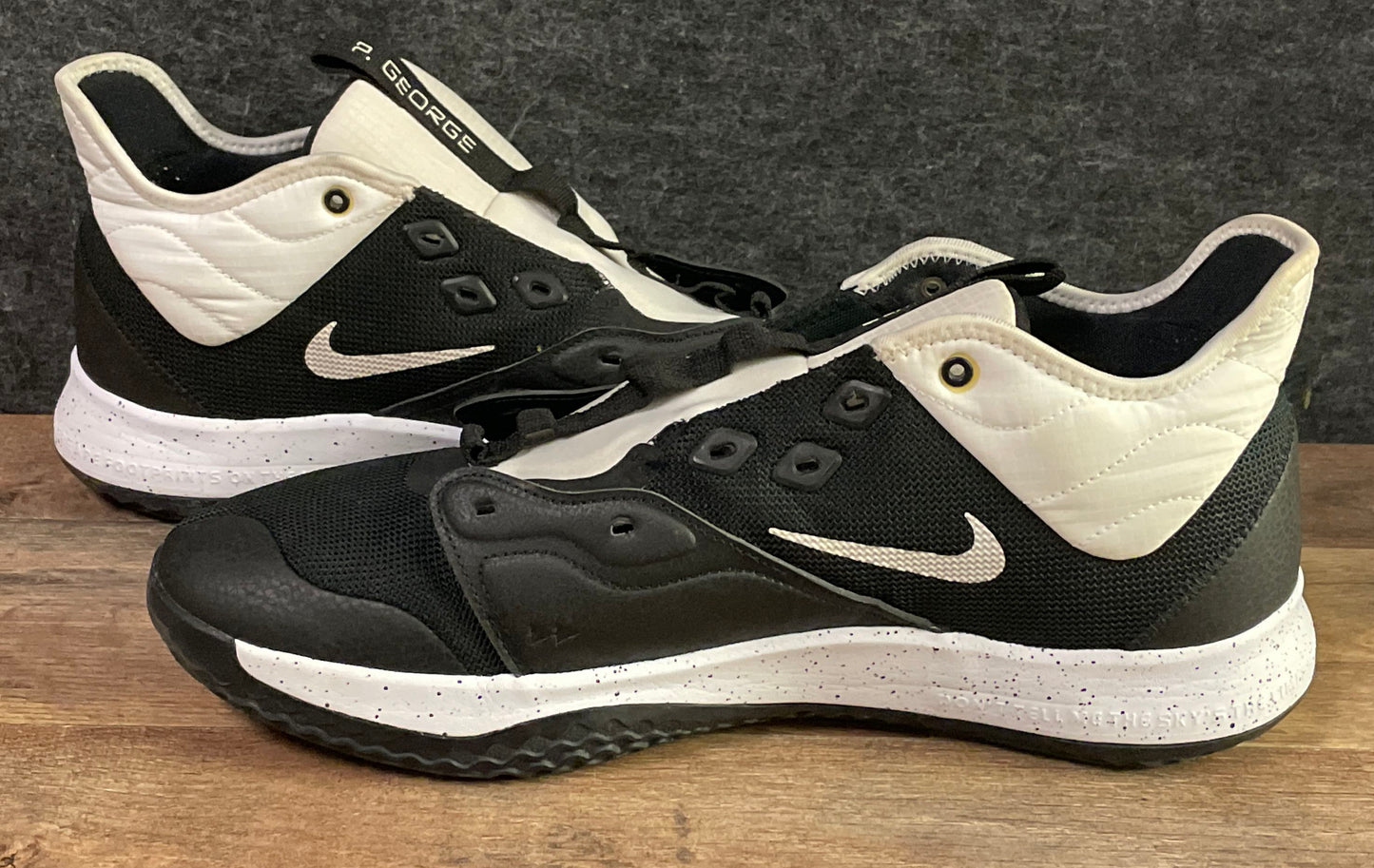 Nike PG 3 Black White Speckle Men's Basketball Shoes CN9513-001 Size 13