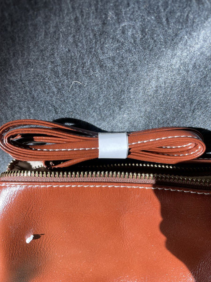 NWT GIRLREEL Brown Top Layer Cowhide Leather Crossbody Shoulder Bag Purse Pouch