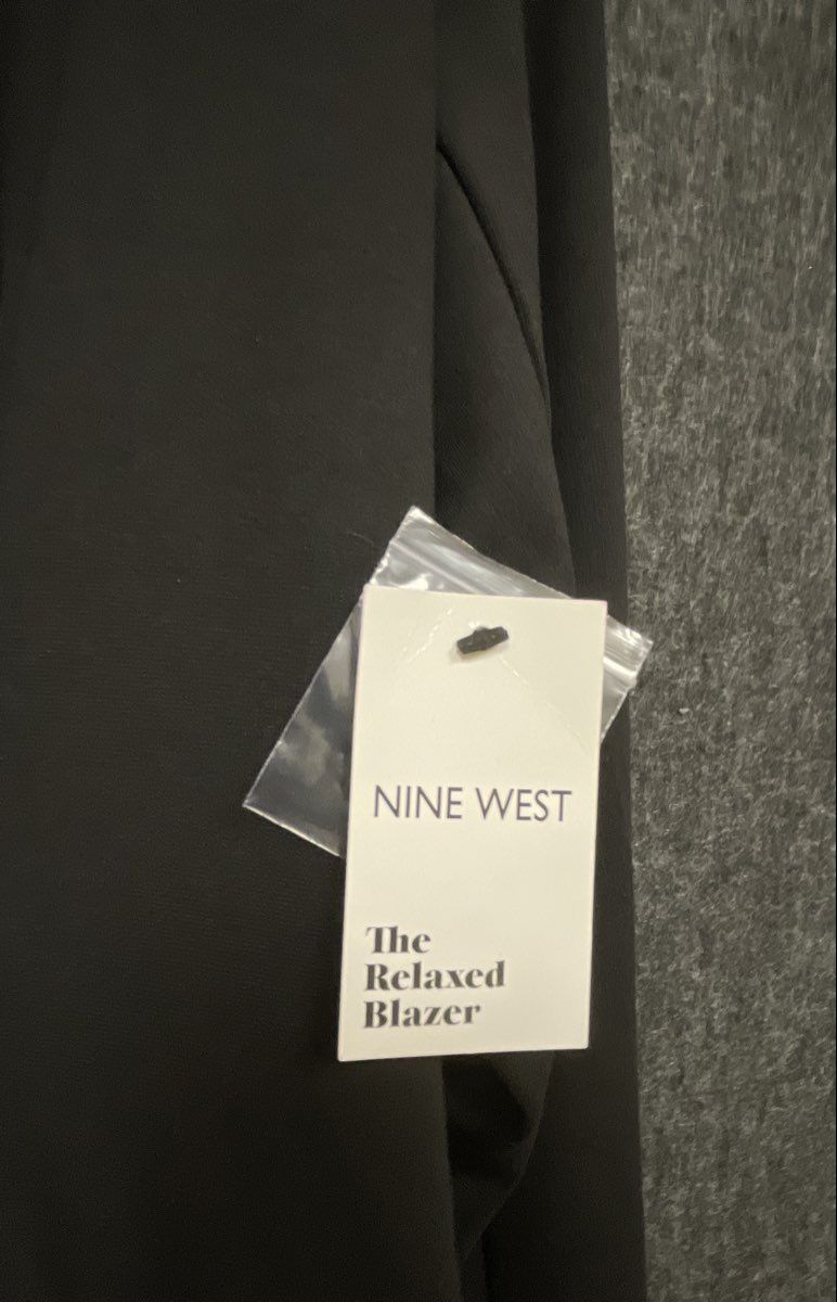 Nine West Women's Black The Relaxed Blazer Jacket Sz M NWT
