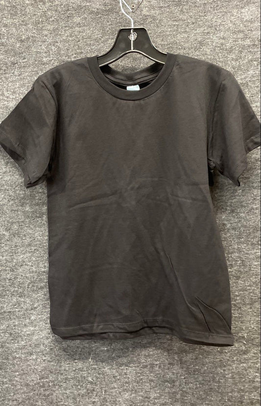 Pacific Sports Youth 10 Pack T-Shirts Black 100% Cotton Short Sleeve Sz S