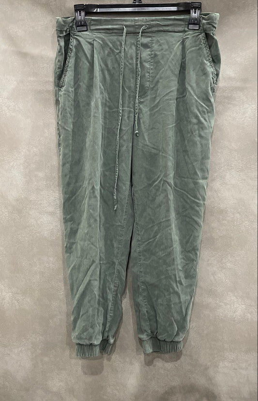 Side Stitch Los Angeles Women's Green Lyocell Jogger Pants Sz PM