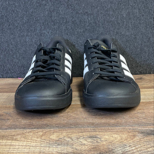 Adidas Grand Court Base 2.0 Black White Lifestyle Sneakers Men's Size 8