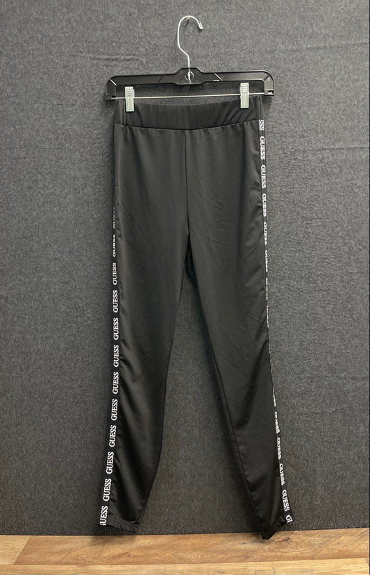 GUESS Women's Black Logo Side Tape Athleisure Leggings Sz S