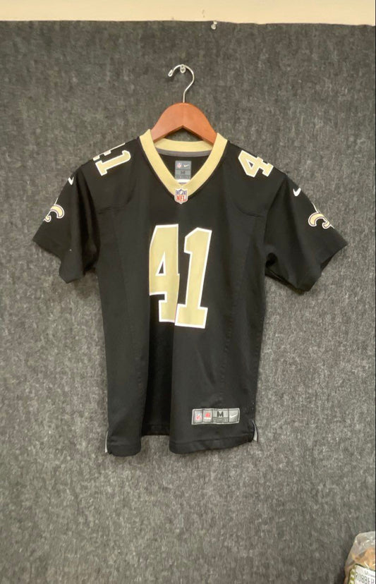 Nike New Orleans Saints Alvin Kamara 41 Jersey Youth Boys Black Size M 10/12