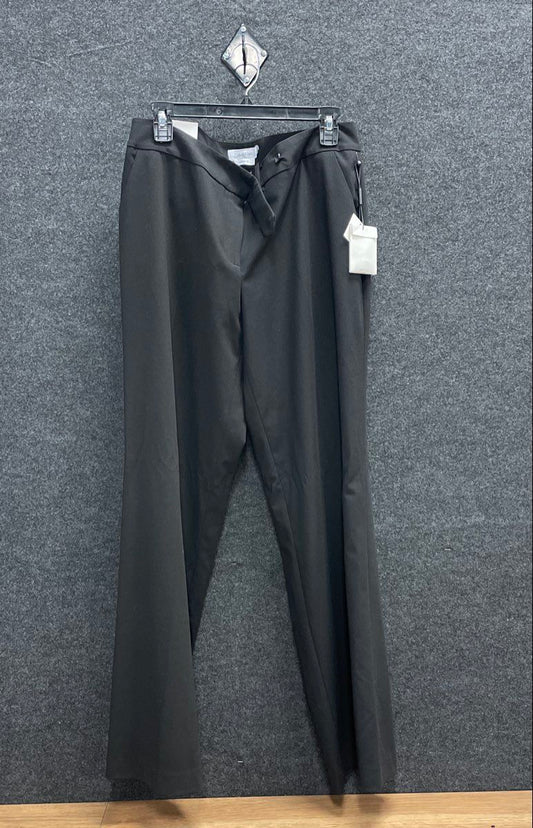 Calvin Klein Women's Black Classic Fit Dress Pants Trousers Sz 12 NWT